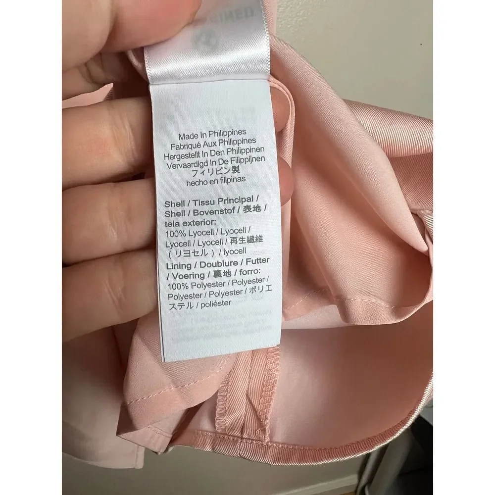 J. Crew Sleeveless Square Neck A-Line Blush Dress in Gramercy Twill NWT Sz. 10